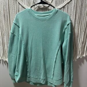 Marshalls Mint Green Waffle-Knit Long Sleeve Top